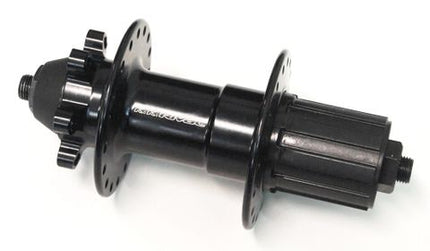 BICYCLE PARTS - HUB, KK RIVAL, 8/10 SPEED CASSETTE 6 BOLT DISC BLACK ALLOY Q/R 36H (135MM OLD)