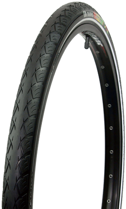 BICYCLE PARTS - TYRE, EBIKE READY, CHARGER BLACK 700 X 40C, 3MM ADDITIONAL PUNCTURE PROTECTION, W/REFLECTIVE TAPE, WIRE BEAD, PREMIUM TYRE, MADE IN TAIWAN (40 - 622)