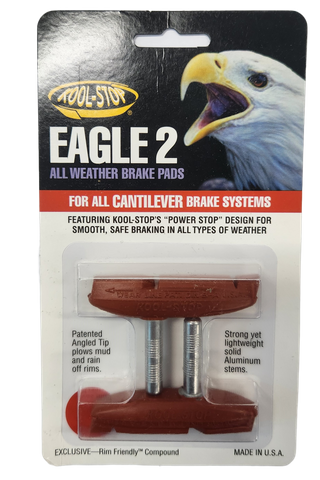 BICYCLE PARTS - BRAKE PADS - KOOL STOP EAGLE 2 SALMON CANTI KSEC2SA