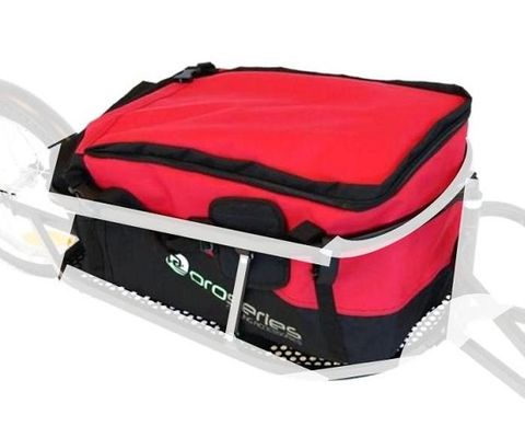 BICYCLE PARTS - BAG ONLY - 90L RED BAG FITS SINGLE WHEEL CARGO TRAILER (9809 AND 9810)