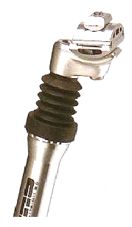 BICYCLE PARTS - SUSPENSION SEATPOST 27.2 X 350MM, MICRO - ADJUST, ALLOY SILVER