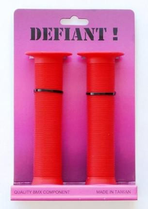 BICYCLE PARTS - GRIPS 147MM RED, KRATTON RUBBER, OPEN END WITH PLUGS