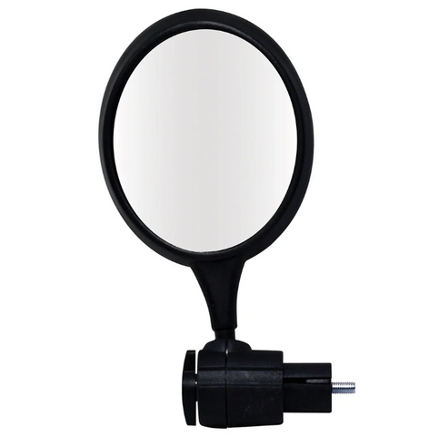 BICYCLE PARTS - MIRROR OVAL, BAR END, 80MM BLACK