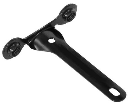 BICYCLE PARTS - BRACKET FOR THREADED CO2 CARTRIDGES, BLACK, MOUNTS UNDER WATER BOTTLE CAGE