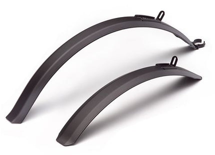 BICYCLE PARTS - MUDGUARD SET - FRONT & REAR FITS 26 - 27.5 , BLACK, QUALITY FLINGER PRODUCT, WILL WORK WITH A 2.125 TYRE