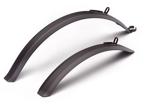 BICYCLE PARTS - MUDGUARD SET - FRONT & REAR FITS 26 - 27.5 , BLACK, QUALITY FLINGER PRODUCT, WILL WORK WITH A 2.125 TYRE