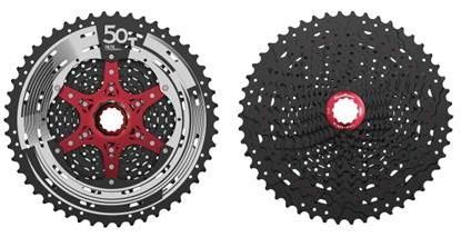 BICYCLE PARTS - CASSETTE - 12 SPEED, 11 - 50T, HG DRIVER COMPATIBLE, BLACK CHROME, QUALITY SUNRACE CASSETTE