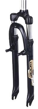BICYCLE PARTS - SUSPENSION FORK 24, THREADED 100MM (ID 22.2, 200MM STEM, V - BRAKE) BLACK
