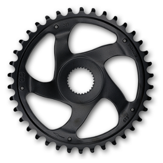 KMC Direct Mount Chainring For Bosch G4 - 38T, 11/128 " Quality Bike Component For Cycling Enthusiasts