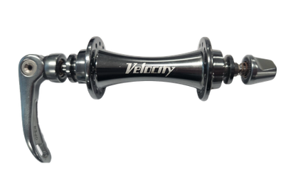 BICYCLE PARTS - HUB ROAD HELIOS FRONT, QR SB TI GREY - 24H