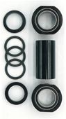 BICYCLE PARTS - BOTTOM BRACKET SET - FOR 22MM, EURO TYPE, DOES NOT INCLUDE SPINDLE, WITH SEALED BEARINGS, SET OF 8 PIECES, BLACK