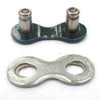 BICYCLE PARTS - LINK - 3/32 , SLOTTED TYPE, SILVER (SOLD INDIVIDUALLY)