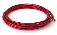 BICYCLE PARTS - GEAR CASING - HOLOGRAPHIC LEX OUTER CASING, 4MM X 7.6 METRES, RED