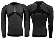 Funkier Merano Thermal Long Sleeve Baselayer For Men - Seamless, Breathable, Odor-resistant Cycling Shirt - Black S/m
