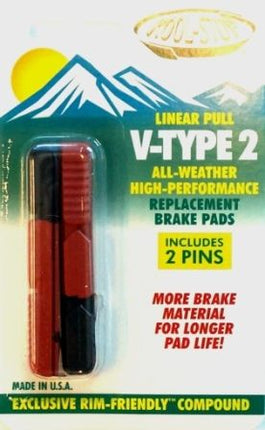 BICYCLE PARTS - BRAKE PADS - KOOL STOP V2 TYPE INSERT DUAL KSV2DL