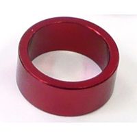 BICYCLE PARTS - SPACER ALLOY, 1 1/8 RED COLOUR, 15MM