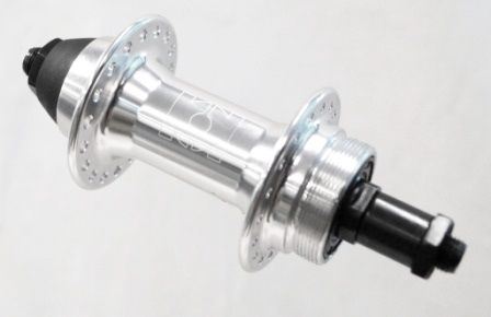BICYCLE PARTS - HUB, ALLOY, SCREW ON MULTI SPEED Q/R SILVER 36H (126OLD) .