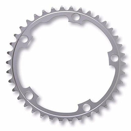BICYCLE PARTS - CHAINRING - ROAD STRONGLIGHT , 38T, 5083 SILVER - 110MM BCD, 5 HOLE FOR 9/10 SPD