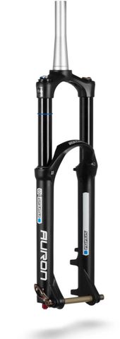 BICYCLE PARTS - SUNTOUR FORK, 29, AURON35 EQ BOOST RC2 - PCS DISC 15MMQLC2TI - 110, TRAVEL 160, TAPERED STEERER, GLOSS BLACK