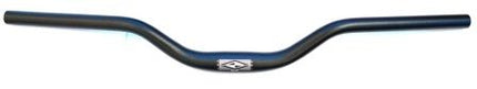 BICYCLE PARTS - HANDLEBAR 31.8MM, 68CM WIDE, 60MM RISE, 45MM SWEEP (APPROX), ALLOY BLACK MATT FINISH