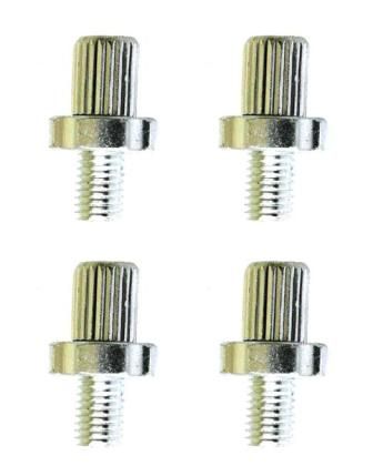 BICYCLE PARTS - CABLE ADJUSTER - FOR CALIPER/CANTILEVER BRAKE, M7, ALLOY, SILVER (BAG OF 4)