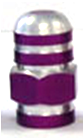BICYCLE PARTS - VALVE NUT PURPLE VA - 200