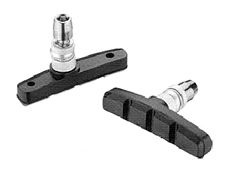 BICYCLE PARTS - BRAKE SHOES - V BRAKE SHOES, 60MM (SOLD IN PAIRS)