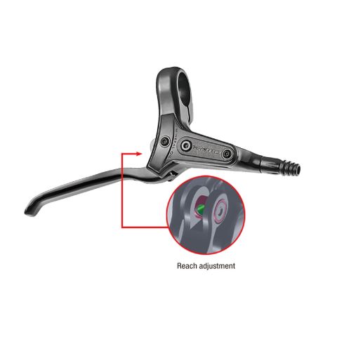 BICYCLE PARTS - BRAKE LEVER HDM285/286 LEFT HAND, ALLOY FOR HYDRAULIC DISC BRAKE 2 FINGER BLADE REACH 81 - 85MM TEKTRO (NOT AURIGA)