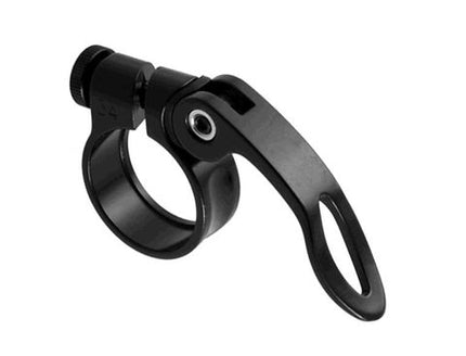 BICYCLE PARTS - SEAT CLAMP 31.8MM BLACK Q/R 36G