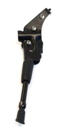 BICYCLE PARTS - KICKSTAND, 24 - 28 ADJUSTABLE, SEAT/CHAIN STAY MOUNT, ALLOY BLACK, 'TOUR - SERIES'