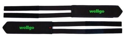 BICYCLE PARTS - BLACK VELCRO STRAPS FOR PLATFORM PEDALS