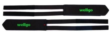 BICYCLE PARTS - BLACK VELCRO STRAPS FOR PLATFORM PEDALS