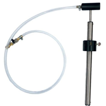 Durable Stainless Steel Drum Pump For 20L Containers - Fluid Transfer Tool For Liquids & Oils - Easy Grip Handle & Flexible Hose