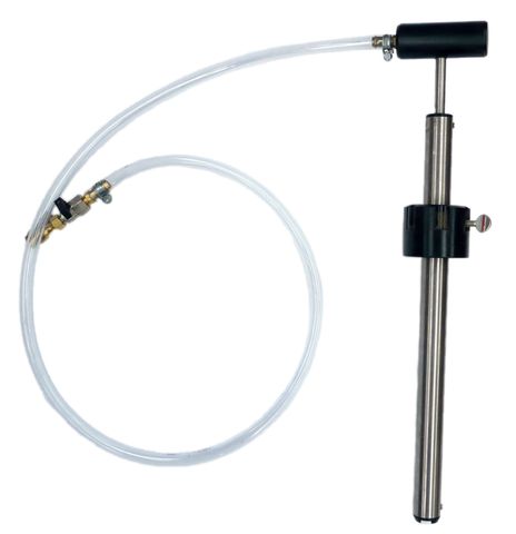 Durable Stainless Steel Drum Pump For 20L Containers - Fluid Transfer Tool For Liquids & Oils - Easy Grip Handle & Flexible Hose