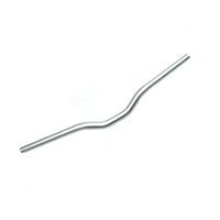 BICYCLE PARTS - HANDLEBAR 25.4MM, 68CM WIDE, 40MM RISE, ALLOY SILVER