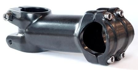 BICYCLE PARTS - AHEAD STEM - 105MM EXT, 7 DEGREE, 28.6MM DIA., 31.8MM BB, BLACK