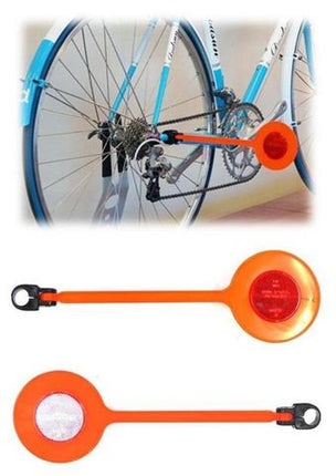 Herrmans Safetywing Bicycle Safety Reflector Orange/red Visibility Tool For Night Riding And Road Safety