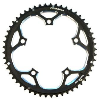 BICYCLE PARTS - CHAIN RING 53T X 130 BCD, FOR 10 SPEED, ALLOY, BLACK