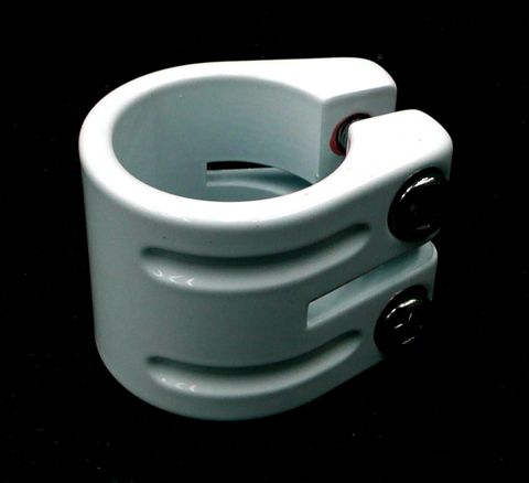 BICYCLE PARTS - S/CLAMP 31.8MM WHITE