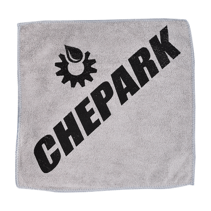 BICYCLE PARTS - CHEPARK BICYCLE CARE MICROFIBRE POLISHING CLOTH, 2 PCES PER PACK. MADE IN TAIWAN