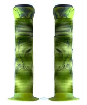 BICYCLE PARTS - GRIPS GREEN/BLACK (2 COLOUR MIX), KRATON, L147MM