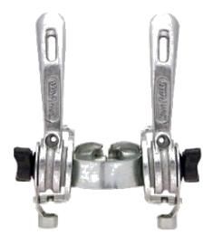 BICYCLE PARTS - DOWN TUBE DOUBLE SHIFTER LEVER WITH CABLE & CASING, FRICTION, FITS 28.6MM DOWN TUBE