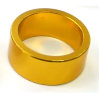 BICYCLE PARTS - SPACER ALLOY, 1 1/8 GOLD COLOUR, 15MM