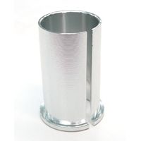 BICYCLE PARTS - ALLOY SHIM FOR AHEAD STEM, 50MM LENGTH, ID25.4MM, OD28.6MM SILVER