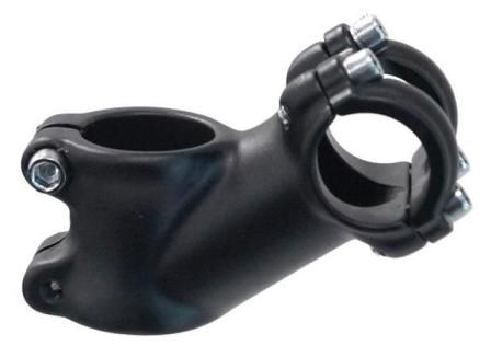 BICYCLE PARTS - AHEAD STEM - 60MM EXT, 35 DEGREE, 28.6MM DIA., 25.4MM BB, MATT BLACK