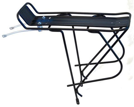 BICYCLE PARTS - CARRIER - REAR PANNIER RACK, 8MM TUBING, FOR 700C NON DISC, FIXED STAY LENGTH, ALL FITTINGS SUPPLIED