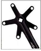 Black Alloy Single Speed Crankset 170mm Crank 130 BCD For Cycling Enthusiasts - Durable Bicycle Part