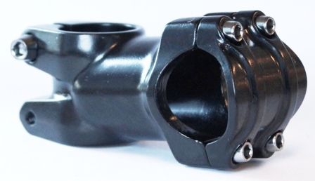 BICYCLE PARTS - AHEAD STEM - 60MM EXT, 7 DEGREE, 28.6MM DIA., 31.8MM BB, BLACK