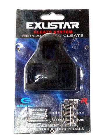 BICYCLE PARTS - CLEATS ROAD, LOOK DELTA COMPATIBLE, FIXED/ZERO FLOAT. BLACK (EX CPI STOCK)