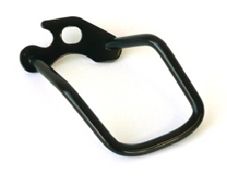 BICYCLE PARTS - REAR DERAILLEUR PROTECTOR, SHORT CAGE, AXLE MOUNT, BLACK